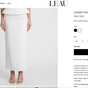 Leau Classic Column Maxi Skirt - NWT